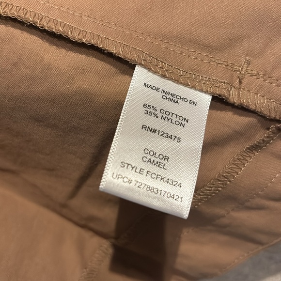 French Connection Tan Trench Coat with Wrap Front and Lapel Collar - Picture 3 of 11